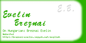 evelin breznai business card